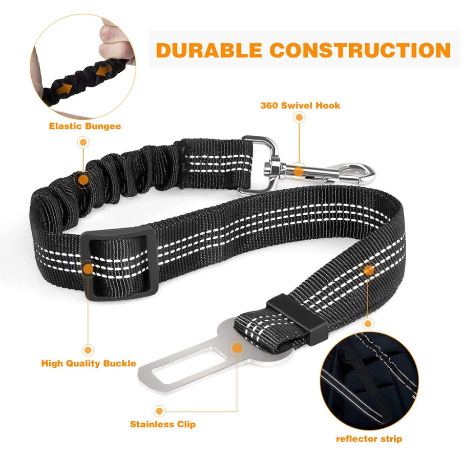 Car Safety Belt Pet Reflective Leash - Zuka & Co.