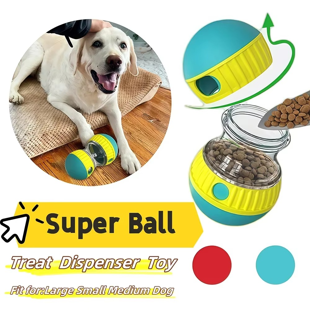Zuka & Co. BiteRoll™ interactive treat dispenser with adjustable slow-feeder puzzle toy for dogs, holding 5.29 oz of kibble.
