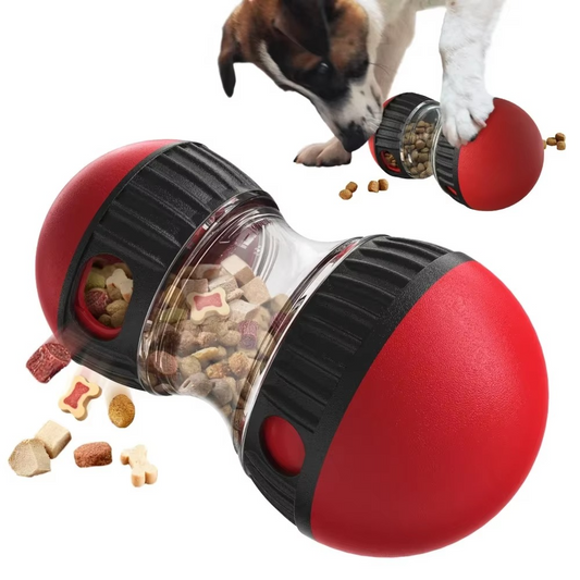 Zuka & Co. BiteRoll™ interactive treat dispenser and puzzle toy with adjustable slow-feeder design holding 5.29 oz of kibble