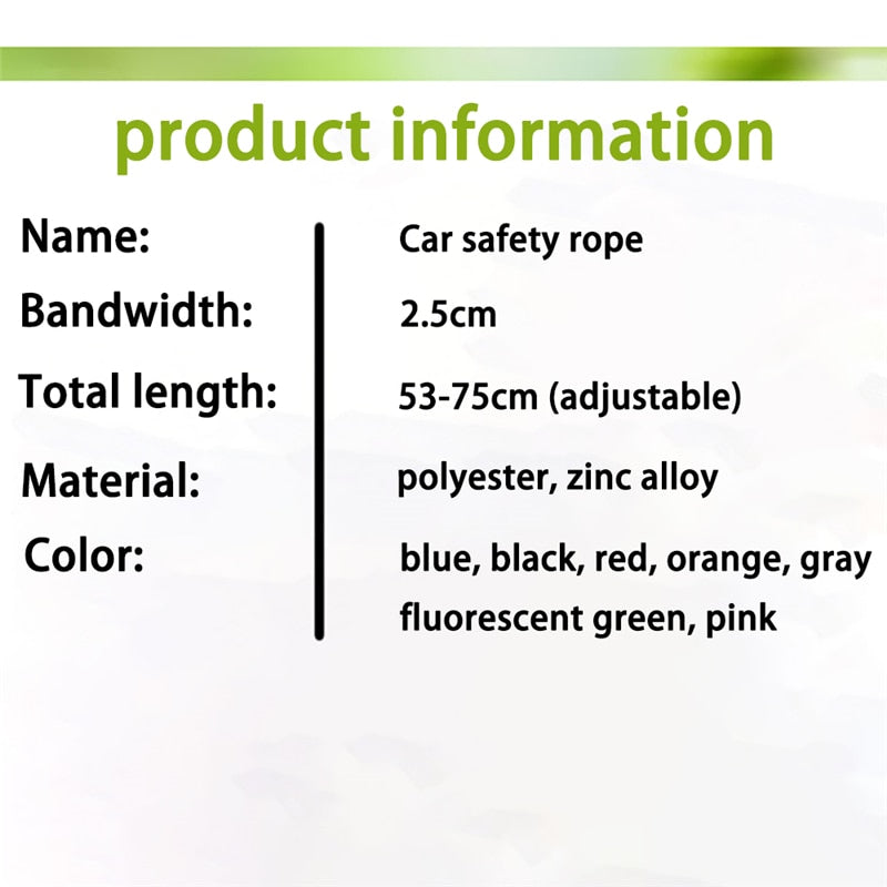 Car Safety Belt Pet Reflective Leash - Zuka & Co.